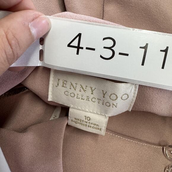 Jenny Yoo Collection Dress Womens 10 Maxi Sleeveless Formal Gown Wedding Evening - Picture 3 of 7